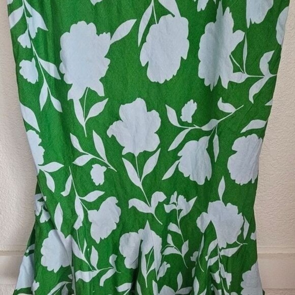 Kate‎ Spade New York X Target Womens Green White Floral Trumpet Skirt Size Large - Picture 3 of 3